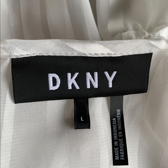 DKNY Womens Striped Knit Blouse - Picture 5 of 6